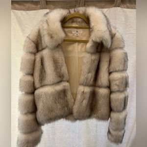 Gorgeous white faux fur coat